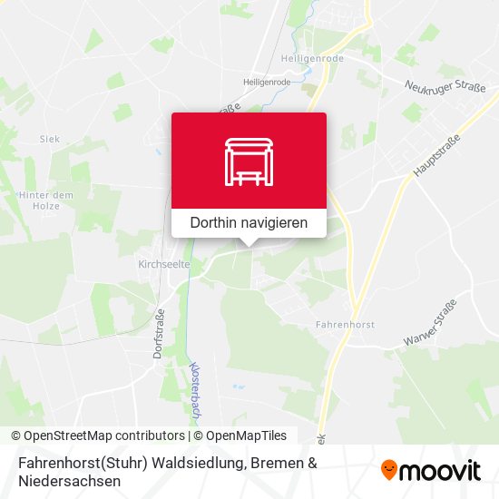 Fahrenhorst(Stuhr) Waldsiedlung Karte