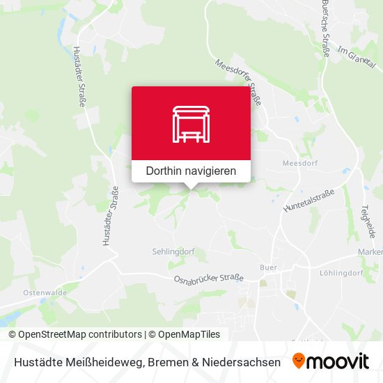 Hustädte Meißheideweg Karte