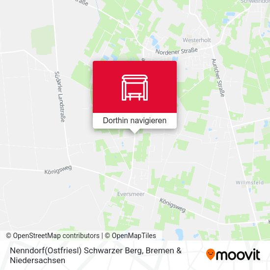 Nenndorf(Ostfriesl) Schwarzer Berg Karte