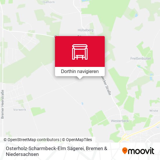 Osterholz-Scharmbeck-Elm Sägerei Karte