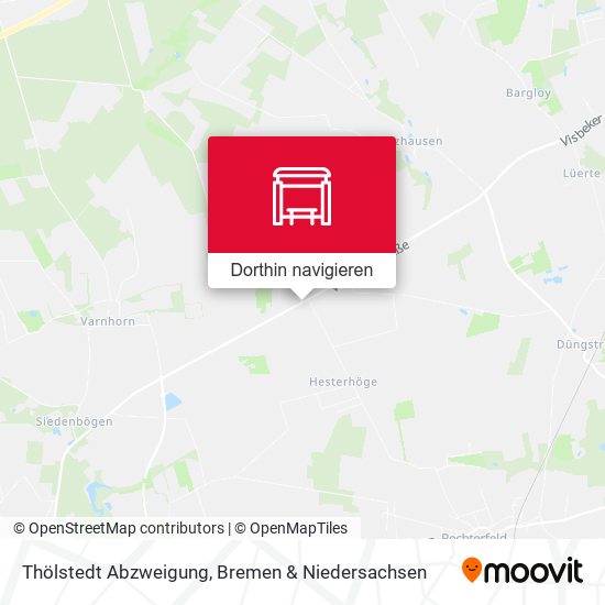 Thölstedt Abzweigung Karte