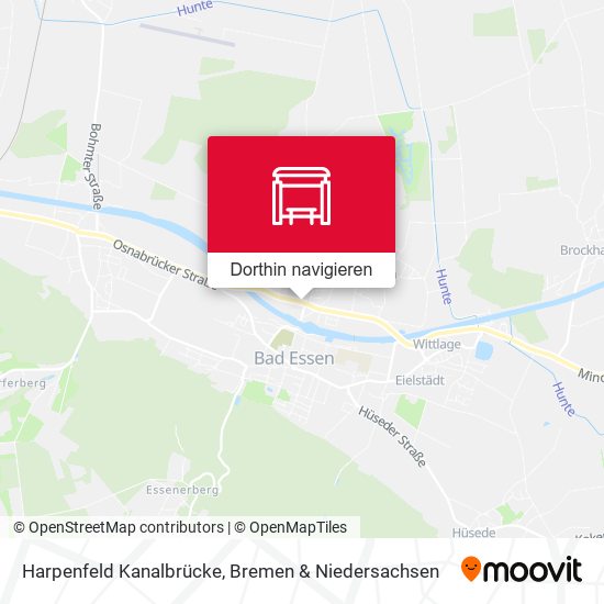 Harpenfeld Kanalbrücke Karte