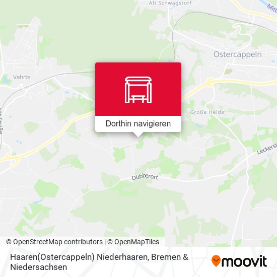 Haaren(Ostercappeln) Niederhaaren Karte