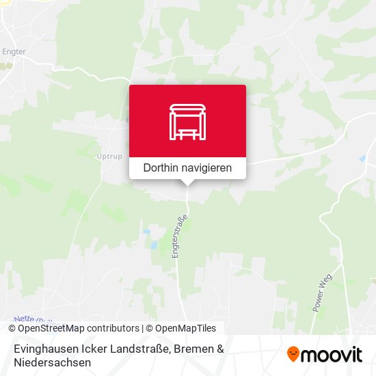 Evinghausen Icker Landstraße Karte