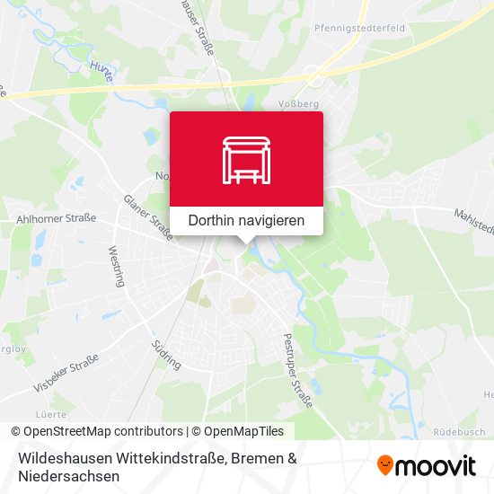Wildeshausen Wittekindstraße Karte