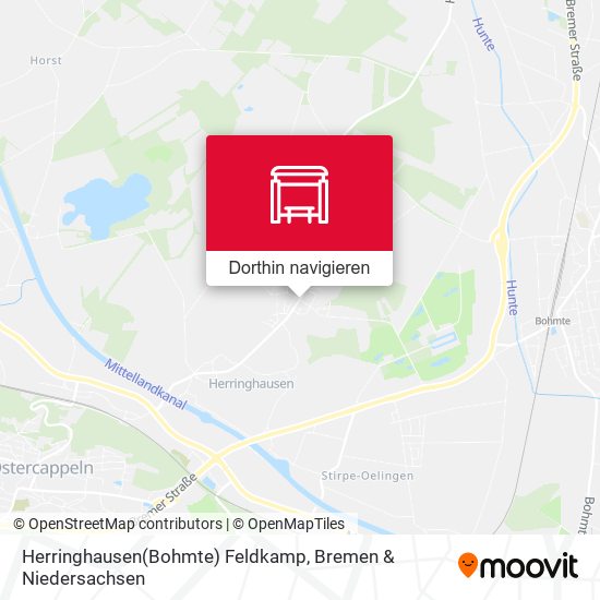 Herringhausen(Bohmte) Feldkamp Karte