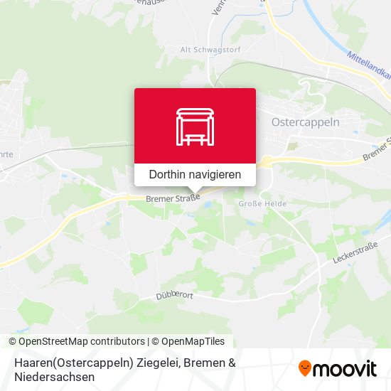 Haaren(Ostercappeln) Ziegelei Karte