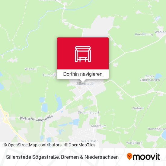 Sillenstede Sögestraße Karte