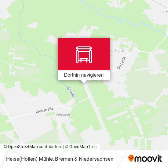 Heise(Hollen) Mühle Karte
