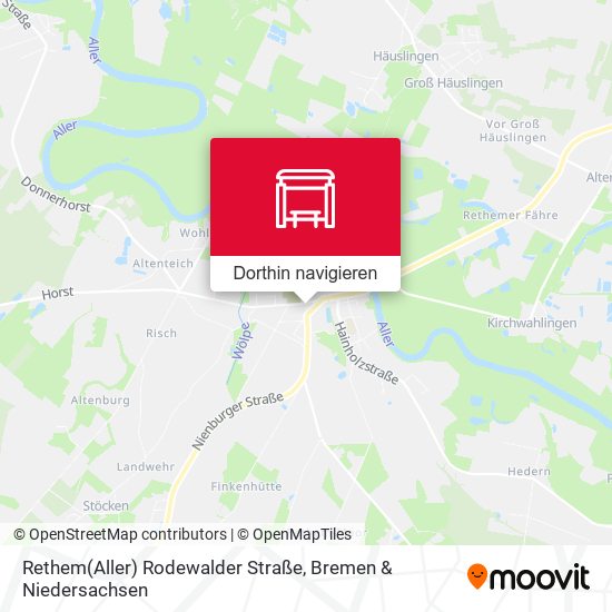 Rethem(Aller) Rodewalder Straße Karte