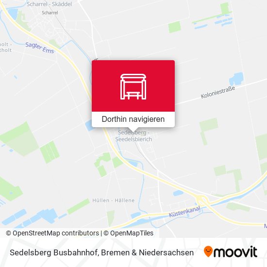 Sedelsberg Busbahnhof Karte