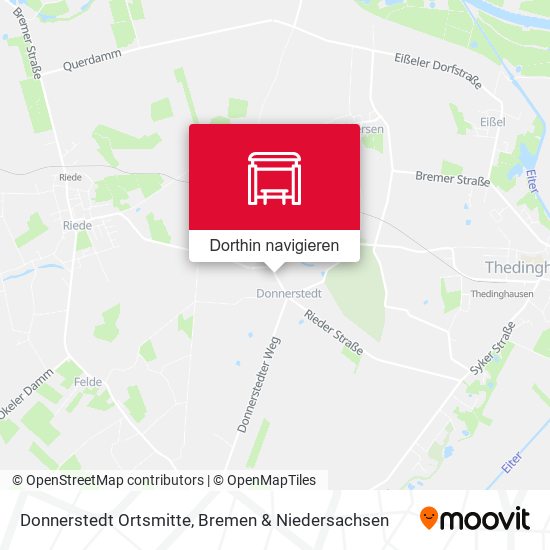 Donnerstedt Ortsmitte Karte