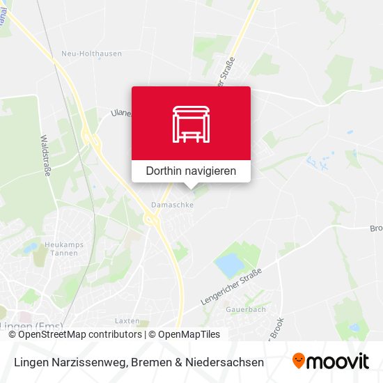 Lingen Narzissenweg Karte