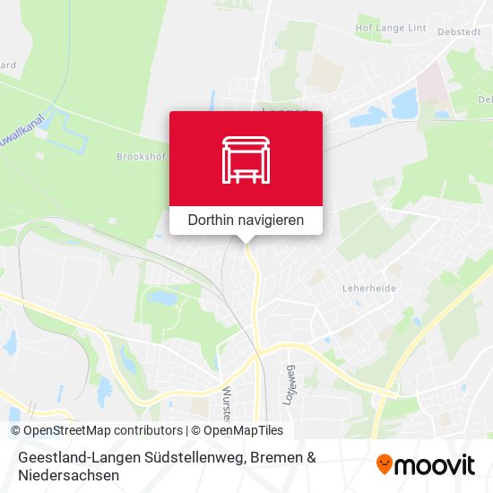 Geestland-Langen Südstellenweg Karte