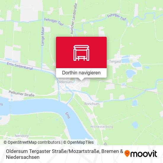 Oldersum Tergaster Straße / Mozartstraße Karte