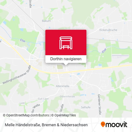 Melle Händelstraße Karte