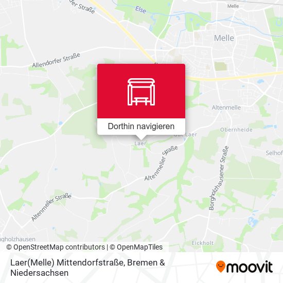 Laer(Melle) Mittendorfstraße Karte