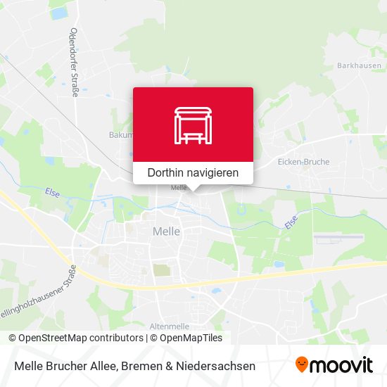 Melle Brucher Allee Karte