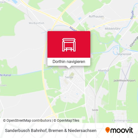 Sanderbusch Bahnhof Karte