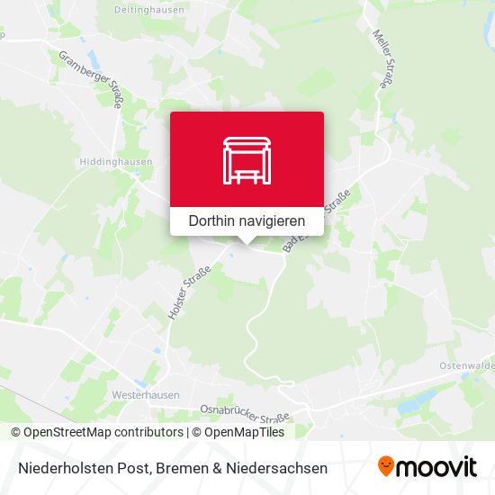 Niederholsten Post Karte