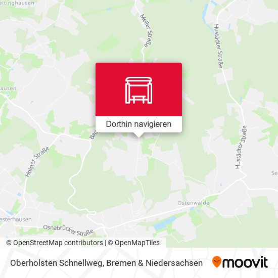 Oberholsten Schnellweg Karte
