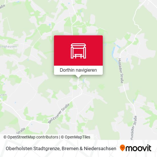 Oberholsten Stadtgrenze Karte