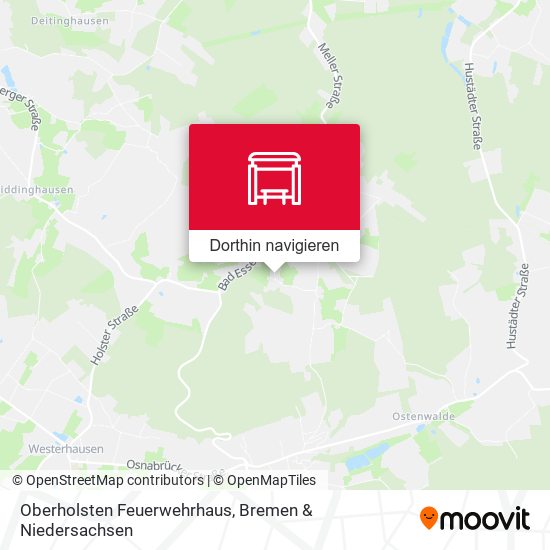 Oberholsten Feuerwehrhaus Karte