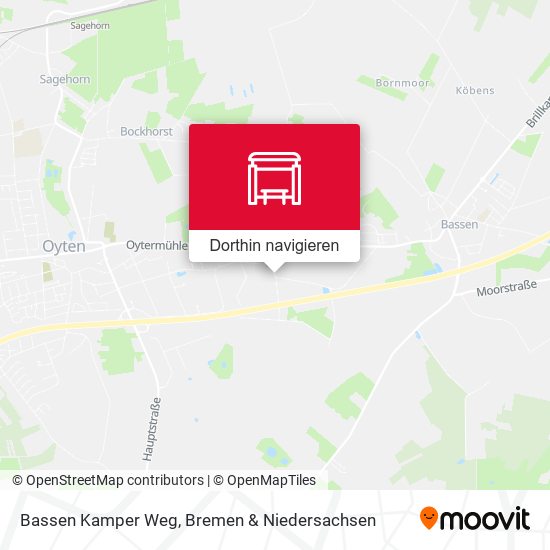 Bassen Kamper Weg Karte