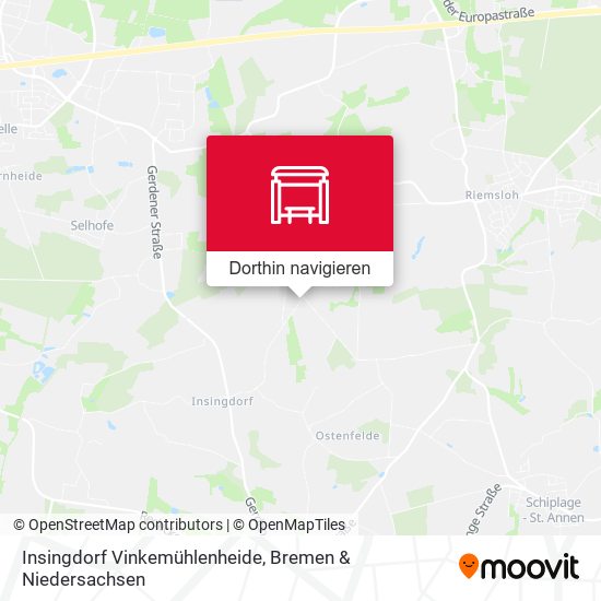 Insingdorf Vinkemühlenheide Karte