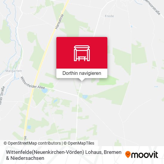 Wittenfelde(Neuenkirchen-Vörden) Lohaus Karte