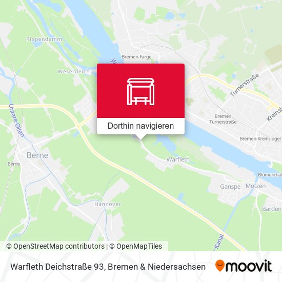 Warfleth Deichstraße 93 Karte