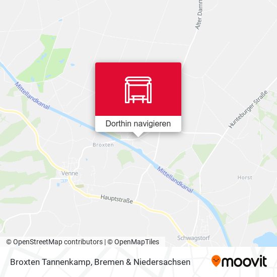 Broxten Tannenkamp Karte