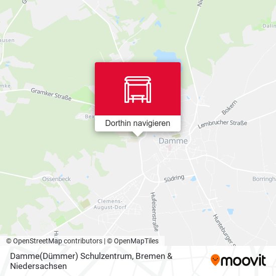 Damme(Dümmer) Schulzentrum Karte