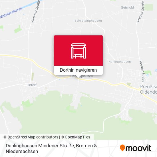 Dahlinghausen Mindener Straße Karte