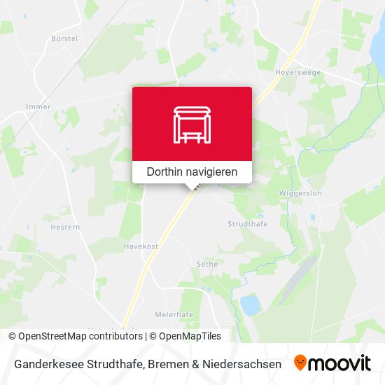 Ganderkesee Strudthafe Karte