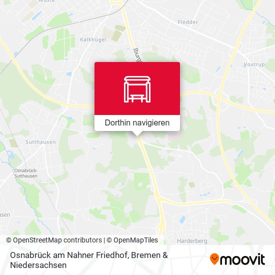 Osnabrück am Nahner Friedhof Karte