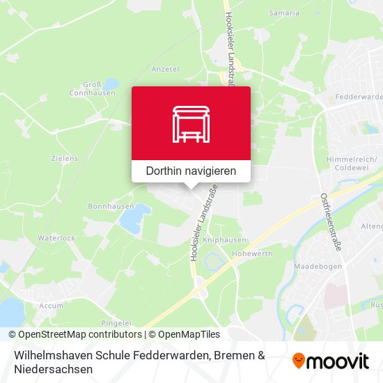 Wilhelmshaven Schule Fedderwarden Karte
