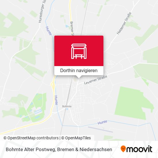 Bohmte Alter Postweg Karte