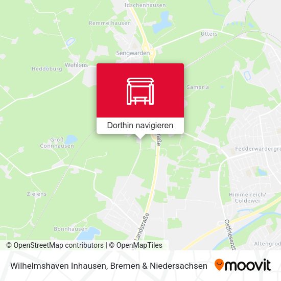 Wilhelmshaven Inhausen Karte