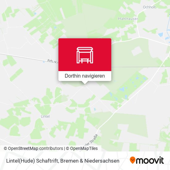 Lintel(Hude) Schaftrift Karte