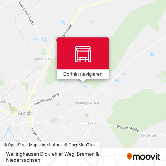 Wallinghausen Dickfehler Weg Karte