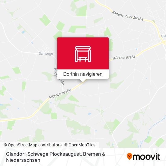 Glandorf-Schwege Plocksaugust Karte