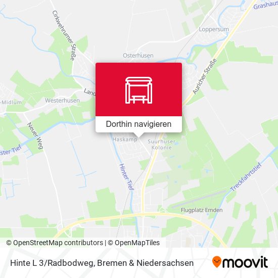 Hinte L 3/Radbodweg Karte