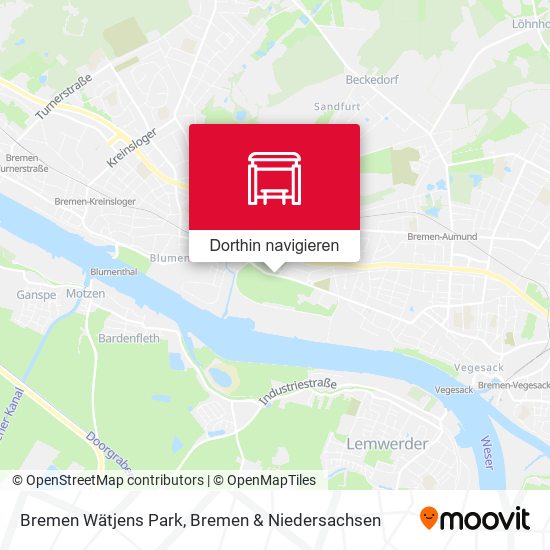 Bremen Wätjens Park Karte