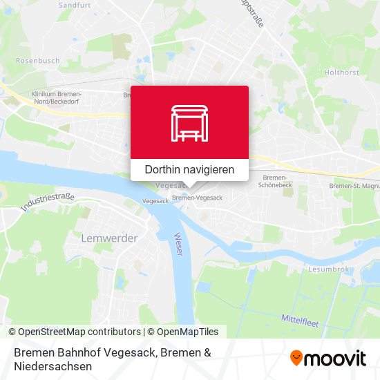 Bremen Bahnhof Vegesack Karte