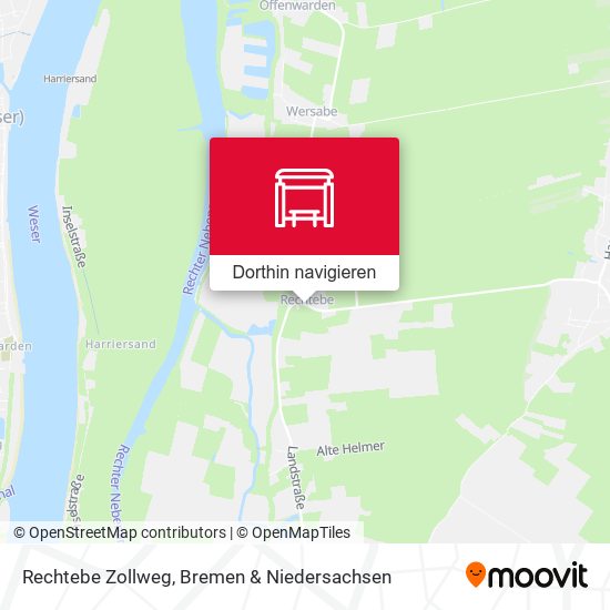 Rechtebe Zollweg Karte