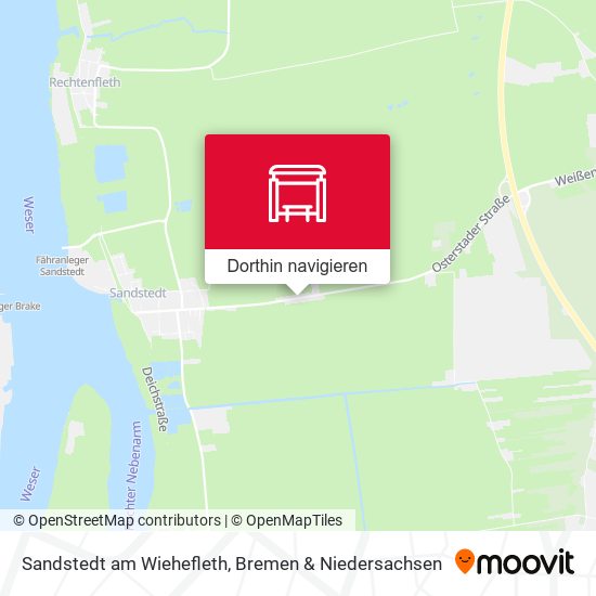 Sandstedt am Wiehefleth Karte