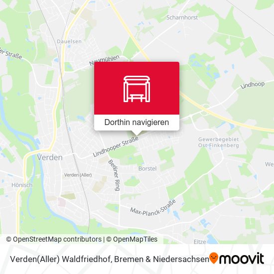 Verden(Aller) Waldfriedhof Karte