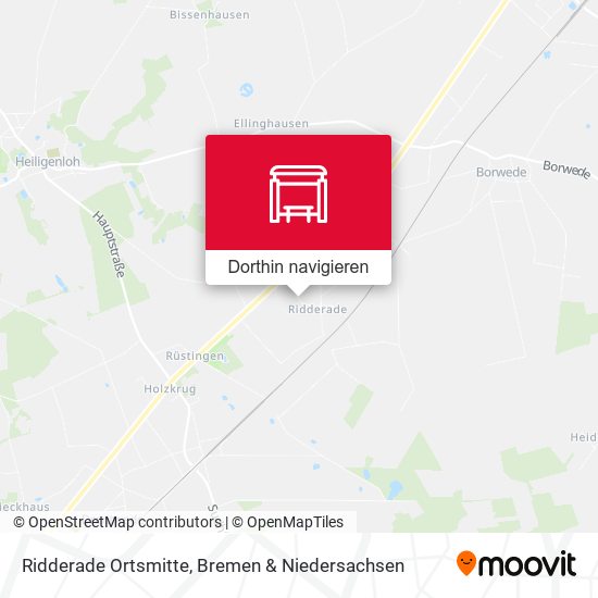 Ridderade Ortsmitte Karte