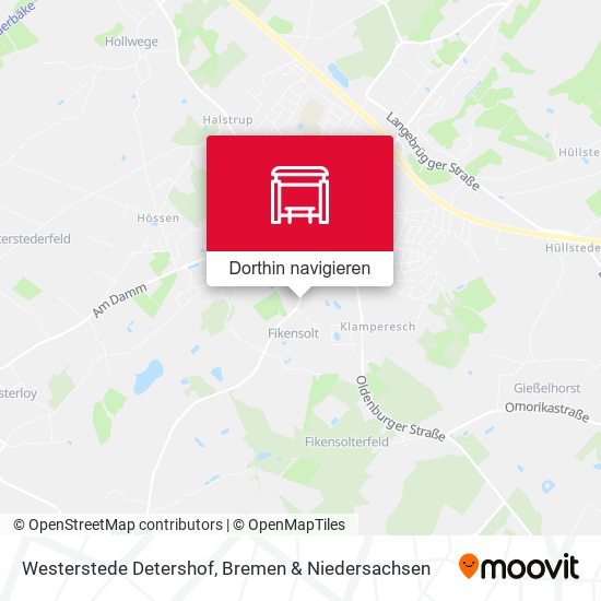 Westerstede Detershof Karte